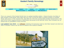 Tablet Screenshot of gaubertgenealogy.freeola.org